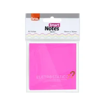 BLOCO ELETROSTATICO 76 X 76 MM C/ 30 FLS CORES NEON BA7610 BRW