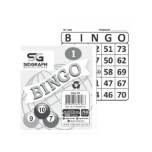 BLOCO P/ BINGO BRANCO C/ 100 FLS 4056 SIDGRAPH