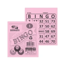 BLOCO P/ BINGO ROSA C/ 100 FLS 4091 SIDGRAPH