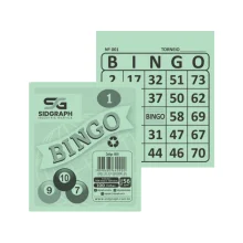 BLOCO P/ BINGO VERDE C/ 100 FLS 4090 SIDGRAPH
