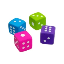 BORRACHA DADO CORES SORTIDAS 21906 ACRILEX
