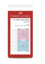 BORRACHA TK PLAST PEQUENA PASTEL C/ 2  FABER CASTELL