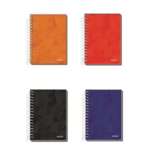 CADERNETA CAPA FLEXIVEL 1/8 ESPIRAL 96 FLS 524149 PAUTA BRANCA