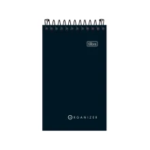 CADERNETA ESPIRAL CAPA FLEXIVEL 60 FLS APONTAMENTO ORGANIZER TILIBRA