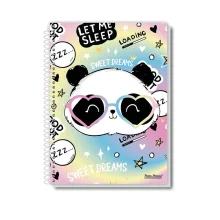 CADERNO CAPA DURA 1/4 ESPIRAL 96 FLS UAU FEMININO PAUTA BRANCA