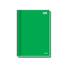 CADERNO CAPA DURA 1/4 BROCHURA 48 FLS VERDE LIFT CREDEAL