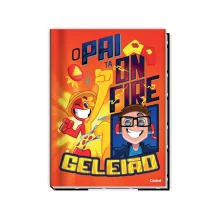 CADERNO CAPA DURA 1/4 BROCHURA 80 FLS GELEIA E ROBIN CREDEAL