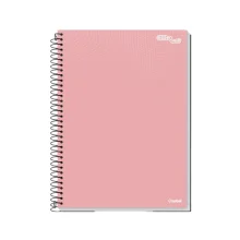CADERNO CAPA DURA 1/4 ESPIRAL 200 FLS ESSENCIALE COLOR CREDEAL
