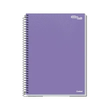 CADERNO CAPA DURA 1/4 ESPIRAL 80 FLS ESSENCIALE COLOR CREDEAL