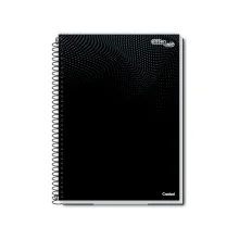CADERNO CAPA DURA UNIVERSITÁRIO 1 X 80 FLS ESSENCIALE PRETO CREDEAL