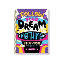 CADERNO CAPA DURA UNIVERSITÁRIO 10 X 160 FLS ATREVIDA CREDEAL