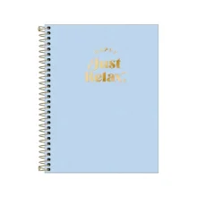 CADERNO CAPA PLÁSTICA COLEGIAL ESPIRAL 1X80 FLS AZUL HAPPY TILIBRA