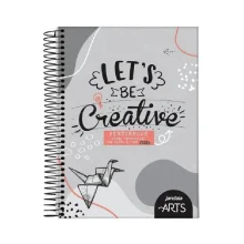 CADERNO CAPA DURA COLEGIAL ESPIRAL 1 X 80 FLS SEM PAUTA PRETO JANDAIA