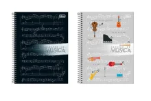 CADERNO DE MUSICA GRANDE CD 80 FLS 306185 TILIBRA