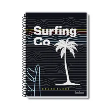 CADERNO CAPA DURA UNIVERSITÁRIO 1 X 96 FLS ROX MASCULINO PAUTA BRANCA