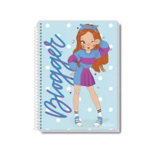 CADERNO CAPA DURA UNIVERSITÁRIO 1 X 96 FLS UAU FEMININO PAUTA BRANCA