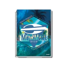 CADERNO CAPA DURA UNIVERSITÁRIO 10 X 160 FLS MORMAII SURF CREDEAL