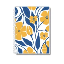 CADERNO CAPA DURA UNIVERSITÁRIO 10 X 200 FLS UAU FEMININO PAUTA BRANCA