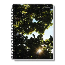 CADERNO CAPA DURA UNIVERSITÁRIO 20 X 400 FLS NEW PAISAGEM PAUTA BRANCA