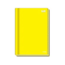 CADERNO UNIVERSITÁRIO CAPA DURA BROCHURA 96 FLS AMARELO LIFT CREDEAL