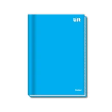 CADERNO UNIVERSITÁRIO CAPA DURA BROCHURA 96 FLS AZUL LIFT CREDEAL