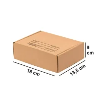 CAIXA PAPELÃO Nº01 ENCOMENDA 18 X 13,5 X 9 CM 1000 JUSSARA