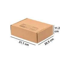 CAIXA PAPELÃO Nº03 ENCOMENDA 31,1 X 20,5 X 11,2 CM 1003 JUSSARA