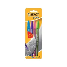 CANETA ESFEROGRAFICA 0.7 MM FASHION C/ 4 CORES BIC