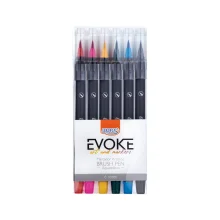CANETA HIDROCOR C/ 6 CORES BRUSH PEN BP0003 BRW