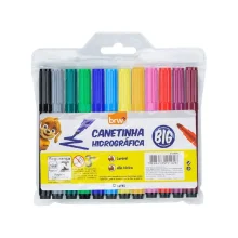 CANETA HIDROCOR C/ 12 CORES JUMBO CA8002 BRW CANETA HIDROCOR C/ 12 CORES JUMBO CA8002 BRW