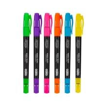 CANETA MARCA TEXTO PONTA DUPLA CORES SORTIDAS CA2015 BRW