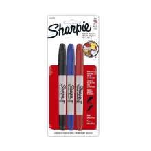 CANETA PERMANENTE PONTA DUPLA C/ 3 CORES 1812771 SHARPIE