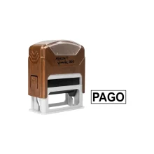 CARIMBO AUTOMATICO 38 X 12 MM (PAGO) PRETO L1 302 NYKON