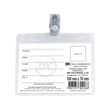 CRACHÁ 70 X 100 MM HORIZONTAL C/ PRENDEDOR 450 DAC