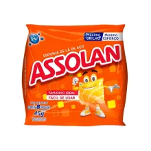 ESPONJA DE LÃ DE AÇO 45G C/ 8 UN ASSOLAN