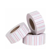 ETIQUETA DE PRECO P/ ETIQUETADORA C/ 800 UN TARJA VERMELHA DELFIX