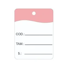 ETIQUETA DE ROUPA 30 X 38 MM C/ 1000 UN ROSA CLARO 1010 LINK