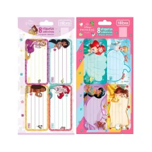 ETIQUETA ESCOLAR C/ 8 ETQ PRINCESAS SORTIDAS TILIBRA