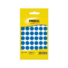 ETIQUETA REDONDA TP 12 C/ 210 ETQ AZUL PIMACO