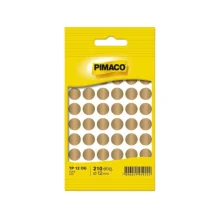 ETIQUETA REDONDA TP 12 C/ 210 ETQ OURO PIMACO