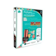 PASTA FICHÁRIO A-4 4 ARGOLAS 40MM BRANCA PLASTIFICADA 1378 HEMON