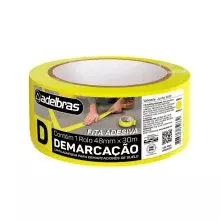 FITA DEMARCACAO DE SOLO 48 MM X 30 M AMARELA ADELBRAS