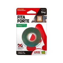 FITA DUPLA FACE 24 MM X 2 M TRANSPARENTE ADERE