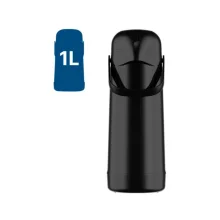 GARRAFA TERMICA 1L MAGIC PUMP 8700 PRETA TERMOLAR