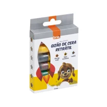 GIZ DE CERA BIG RETRATIL C/ 6 CORES GZ1207 BRW