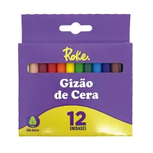 GIZ DE CERA C/ 12 CORES 7040410 ROKE