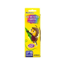GIZ DE CERA CURTON C/ 15 CORES 09215 ACRILEX GIZ DE CERA CURTON C/ 15 CORES 09215 ACRILEX