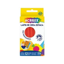 GIZ DE CERA ESTACA C/ 12 VERMELHO 091100507 ACRILEX GIZ DE CERA ESTACA C/ 12 VERMELHO 091100507 ACRILEX