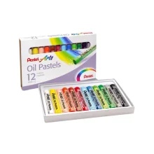 GIZ PASTEL ÓLEO C/ 12 CORES PENTEL