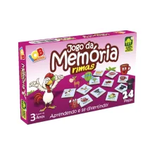 JOGO PEDAGOGICO JOGO DA MEMÓRIA RIMAS 24 PEÇAS (3ANOS) REF 67 IOB